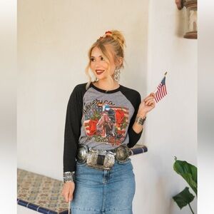 America the Beautiful 3/4 Sleeve Top